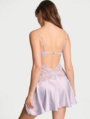 Dare to Dream Lace & Satin Flounce Slip
